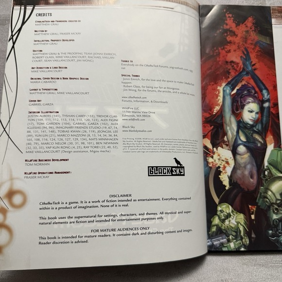 CthulhuTech Vade Mecum, Catalyst Game‎ Labs RPG Hardcover Sourcebook Book - Picture 6 of 12